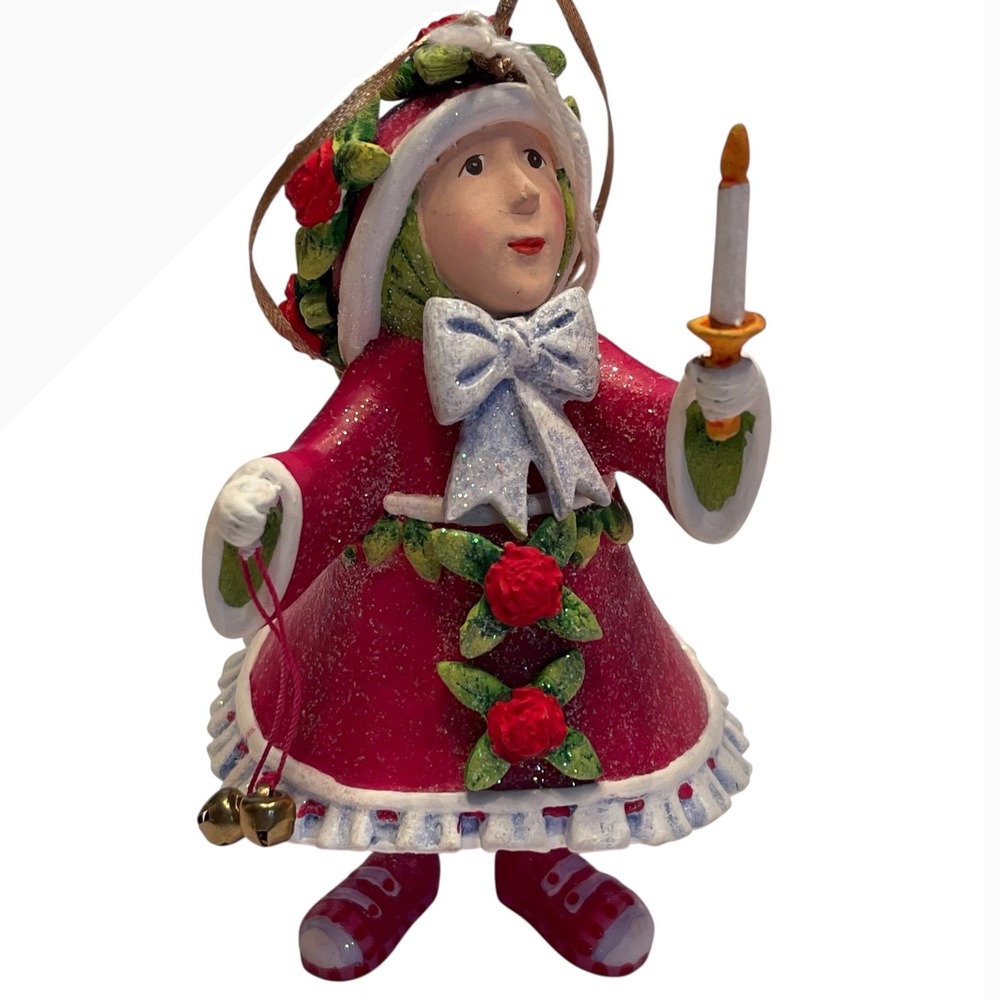 New Mackenzie Childs Patience Brewster Dash Away Donna's Elf Ornament Handmade - Picture 6 of 11